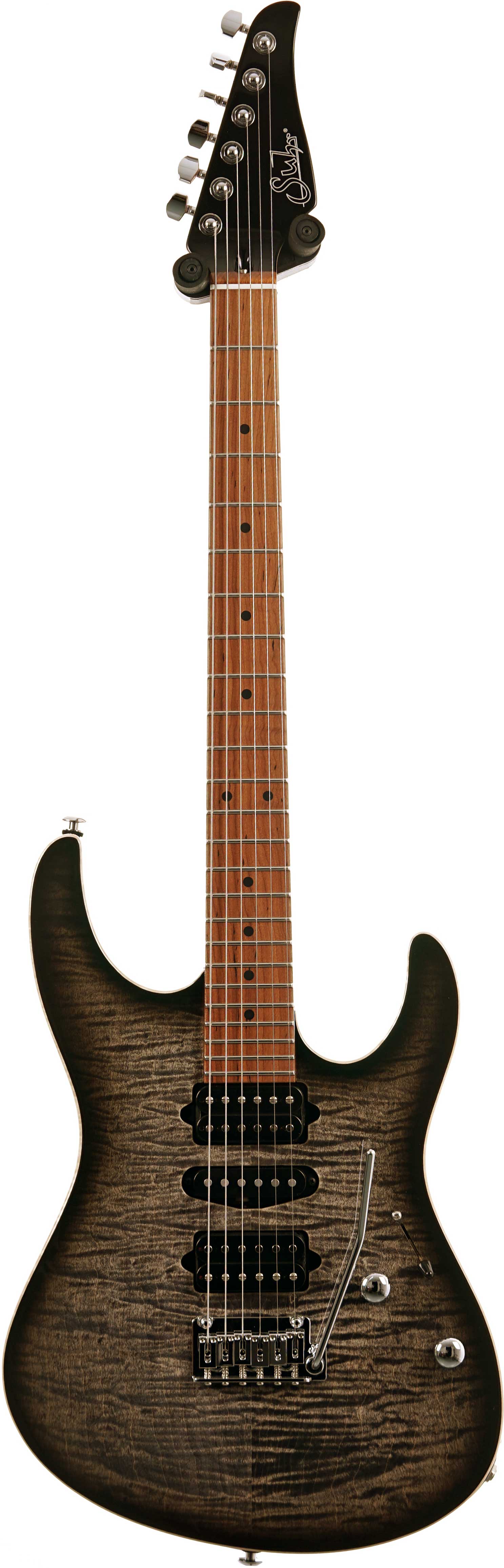 Suhr Modern Plus Charcoal Burst HSH Roasted Maple Fingerboard #91382