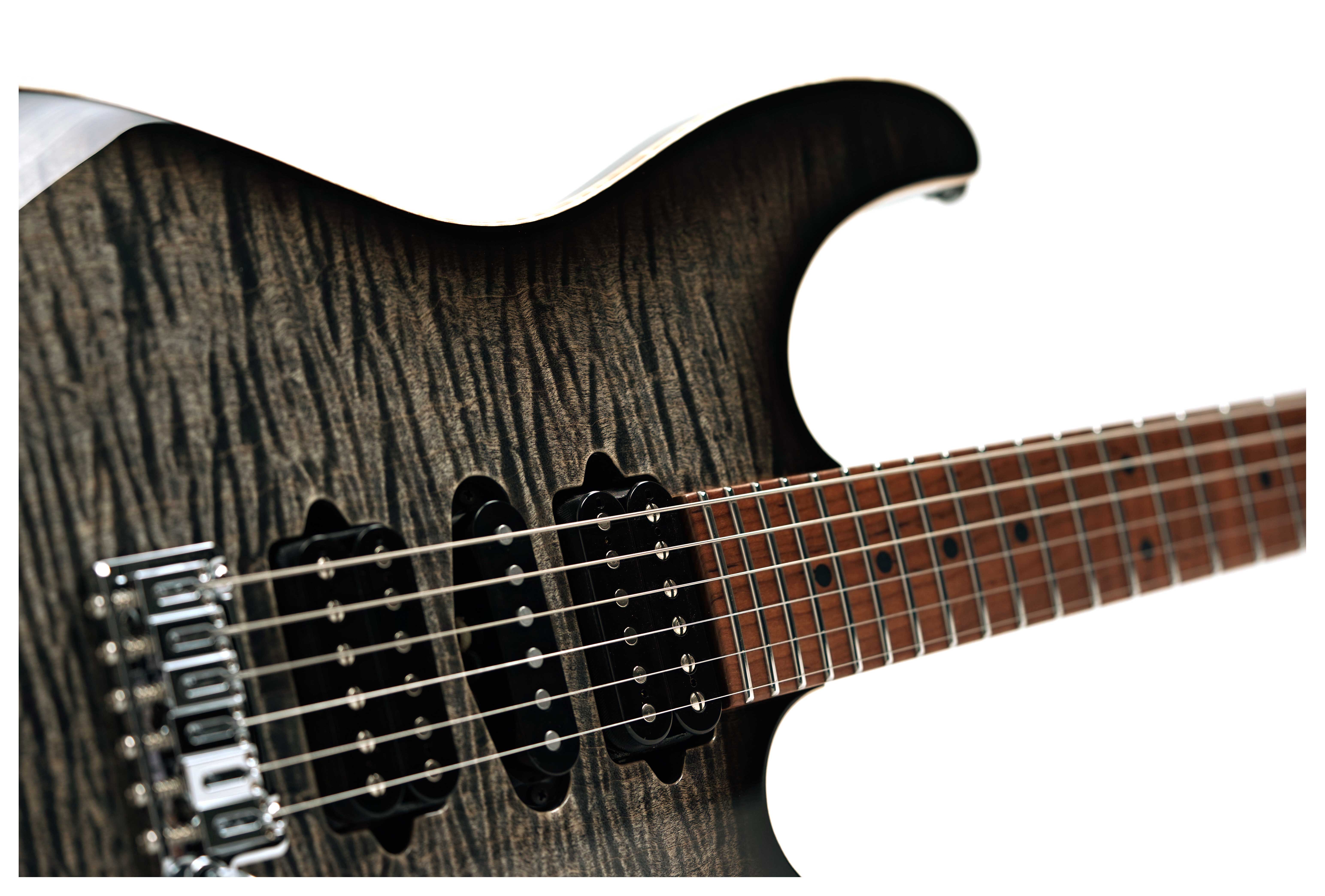 Suhr Modern Plus Charcoal Burst HSH Roasted Maple Fingerboard #91382