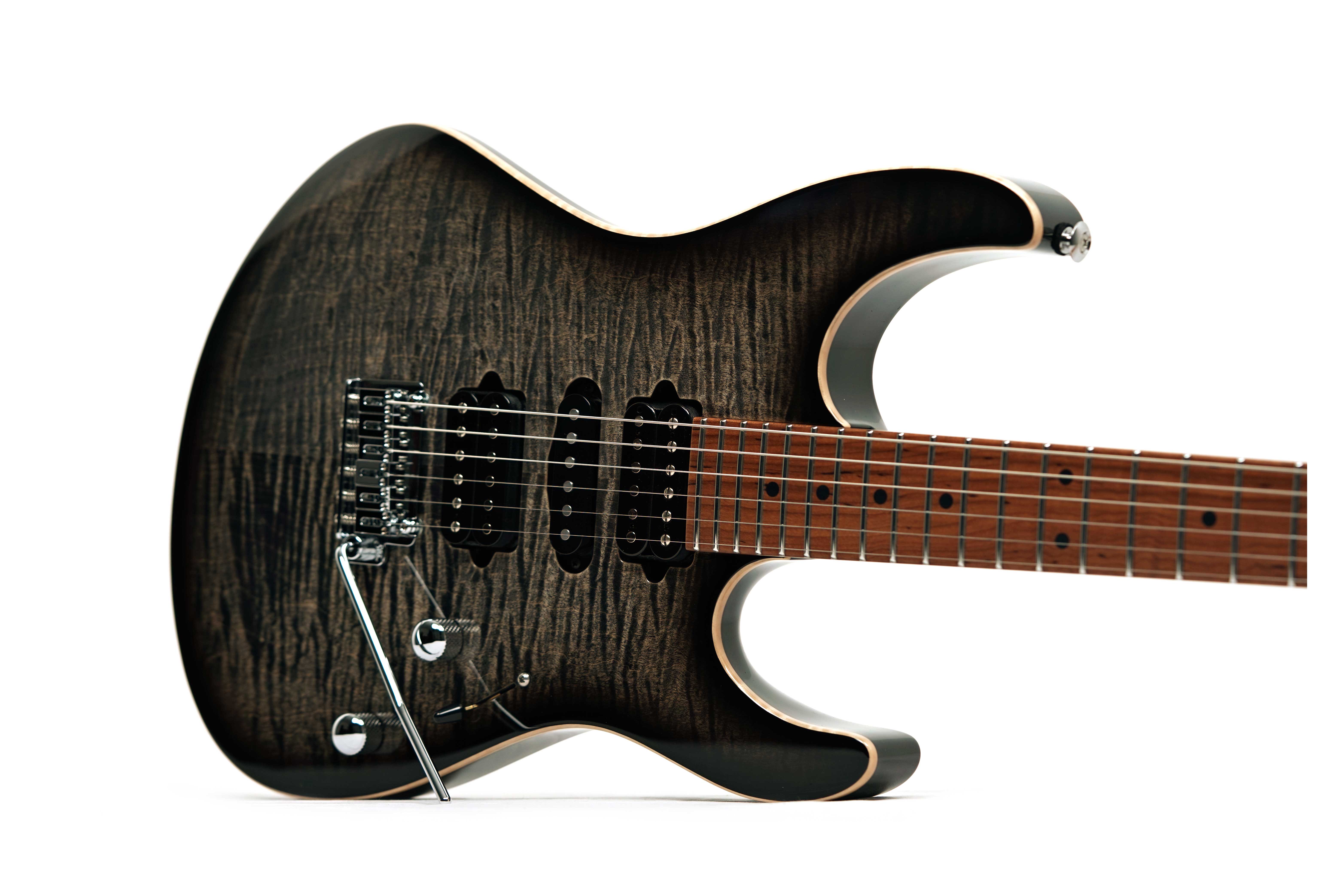 Suhr Modern Plus Charcoal Burst HSH Roasted Maple Fingerboard #91382