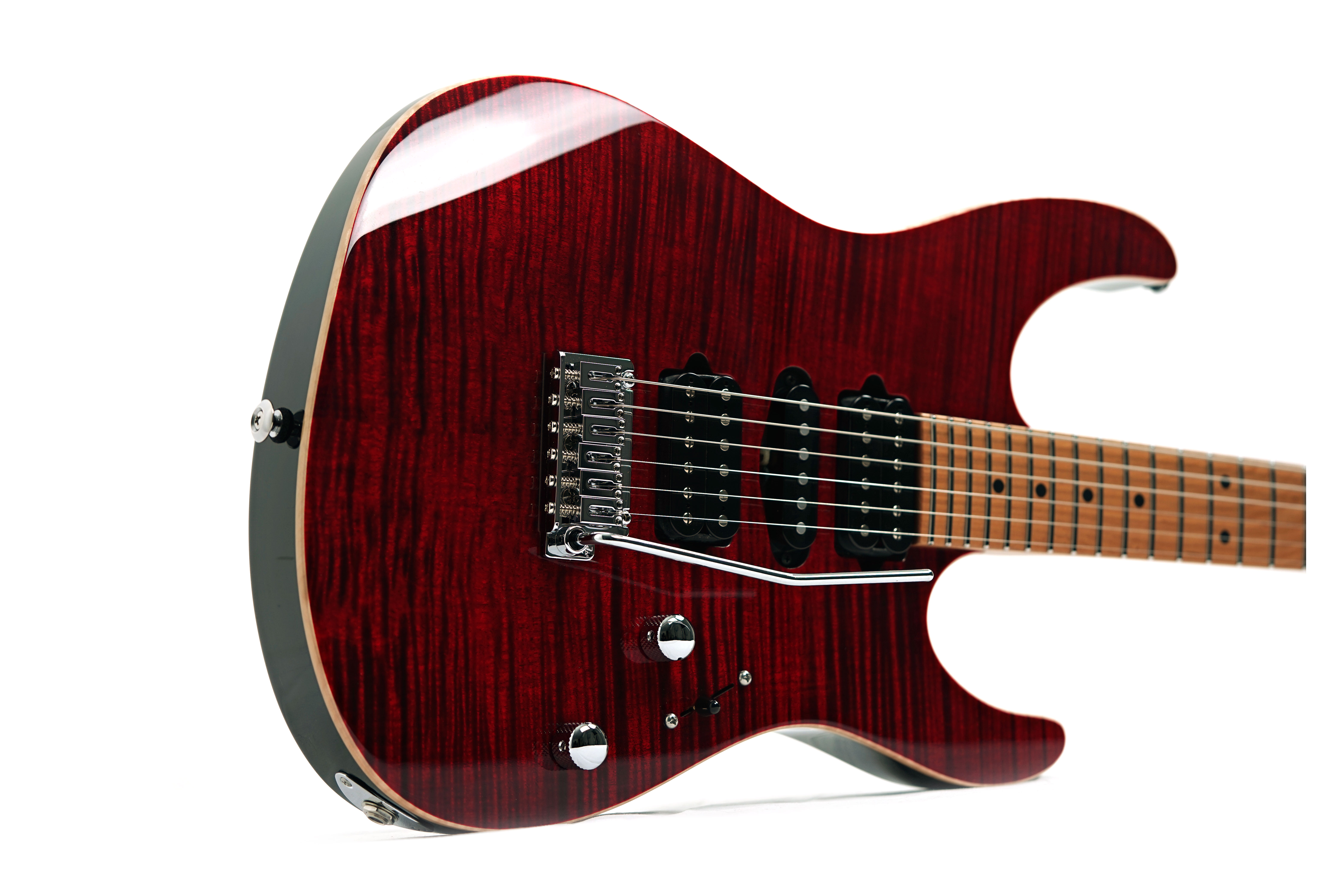 Suhr Modern Plus Chilli Pepper Red Maple Fingerboard HSH #91384