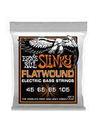 Ernie Ball Hybrid Slinky Flatwound Electric Bass Strings 45-105