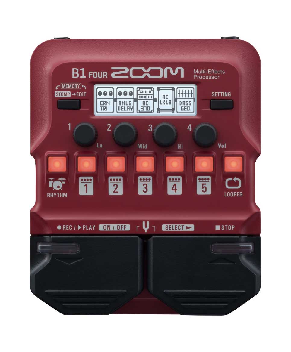 Zoom B1 Four Bass Guitar Amp Modeller and Multi Effects Processor