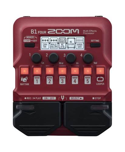 Zoom B1 Four Bass Guitar Amp Modeller and Multi Effects Processor Pedal