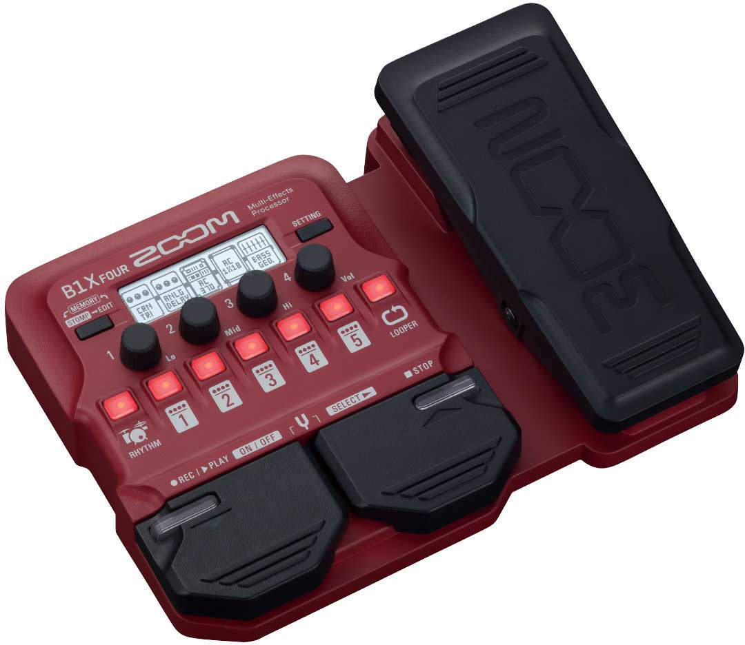 Zoom B1X Four Bass Guitar Amp Modeller and Multi Effects Processor Pedal