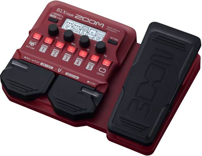 Zoom B1X Four Bass Guitar Amp Modeller and Multi Effects Processor Pedal Zoom B1X Four Bass Guitar Amp Modeller and Multi Effects Processor Pedal