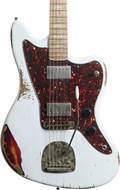 LSL Instruments Placerita White Over 3 Tone Sunburst Heavy Aged Roasted Maple Fingerboard #6070
