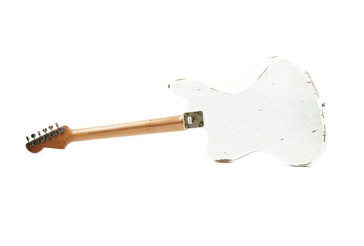 LSL Instruments Placerita White Over 3 Tone Sunburst Heavy Aged Roasted Maple Fingerboard #6070 LSL Instruments Placerita White Over 3 Tone Sunburst Heavy Aged Roasted Maple Fingerboard #6070