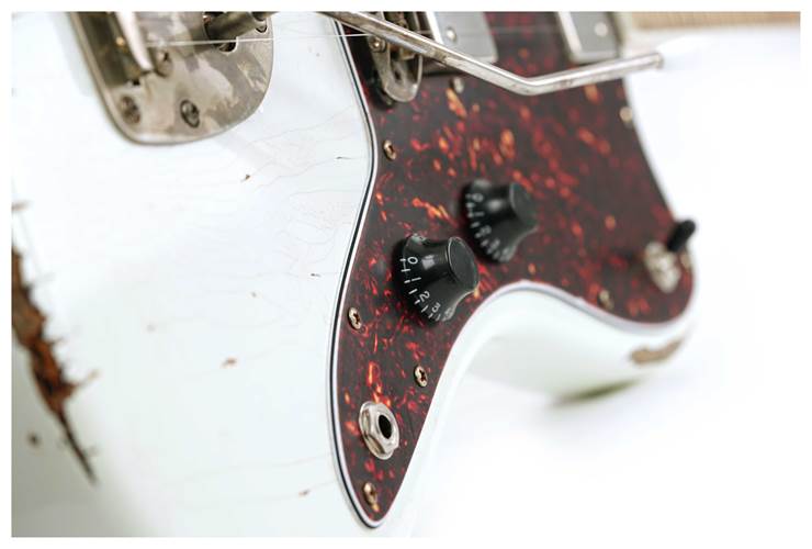 LSL Instruments Placerita White Over 3 Tone Sunburst Heavy Aged Roasted Maple Fingerboard #6070 LSL Instruments Placerita White Over 3 Tone Sunburst Heavy Aged Roasted Maple Fingerboard #6070