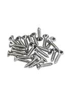 Fender Pickguard/Control Plate Mounting Screws Chrome