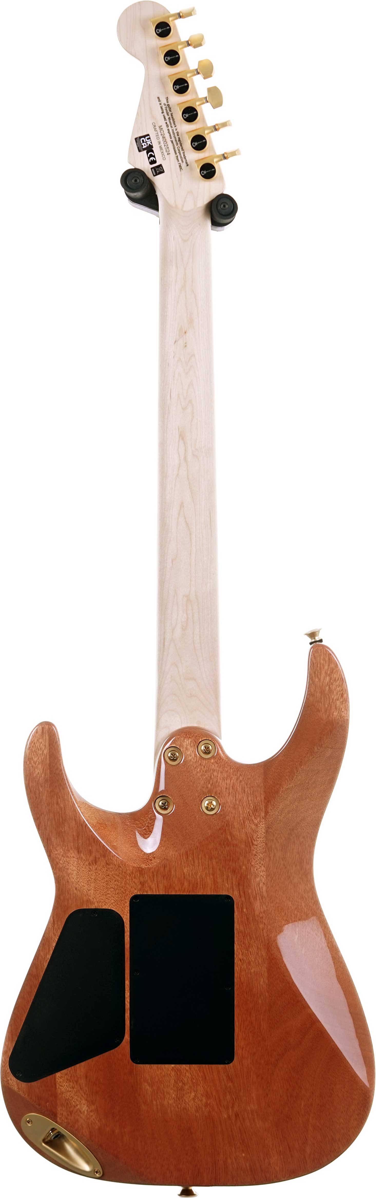 Charvel Pro-Mod DK24 HH FR M Mahogany with Quilt Maple Dark Amber (Ex-Demo) #MC24002524