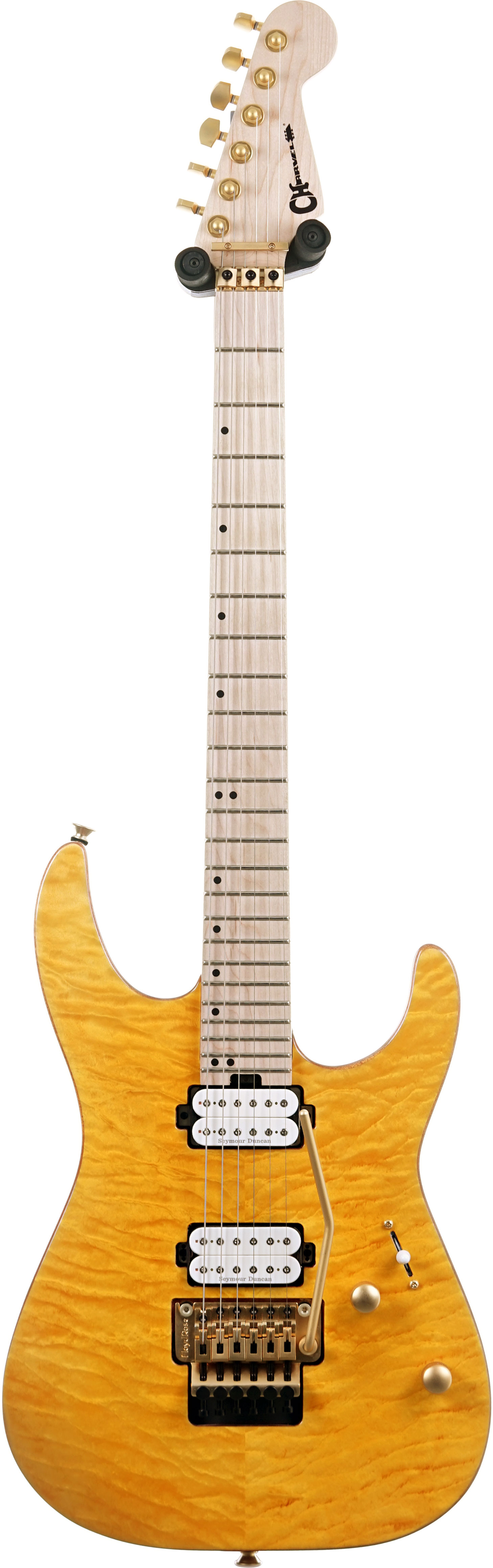 Charvel Pro-Mod DK24 HH FR M Mahogany with Quilt Maple Dark Amber (Ex-Demo) #MC24002524