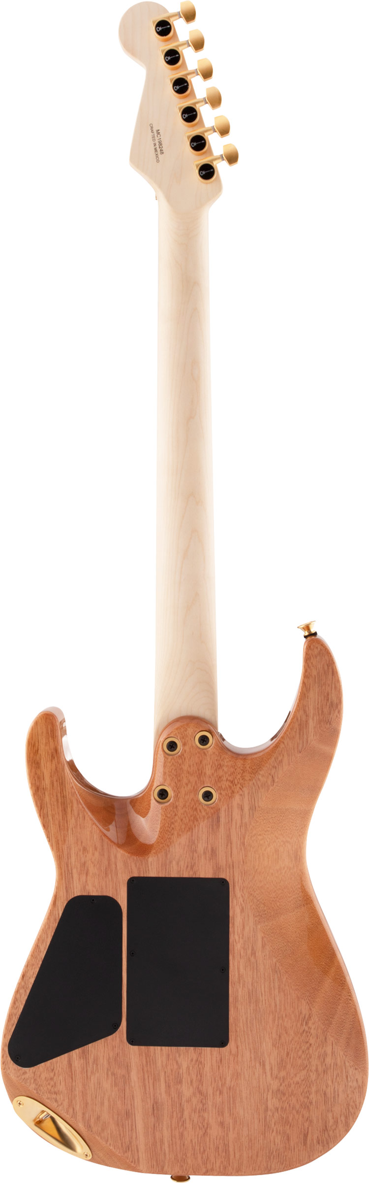 Charvel Pro-Mod DK24 HH FR M Mahogany with Quilt Maple Dark Amber 