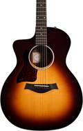 Taylor 214ce-CF Deluxe Grand Auditorium Sunburst Left Handed #2202170149