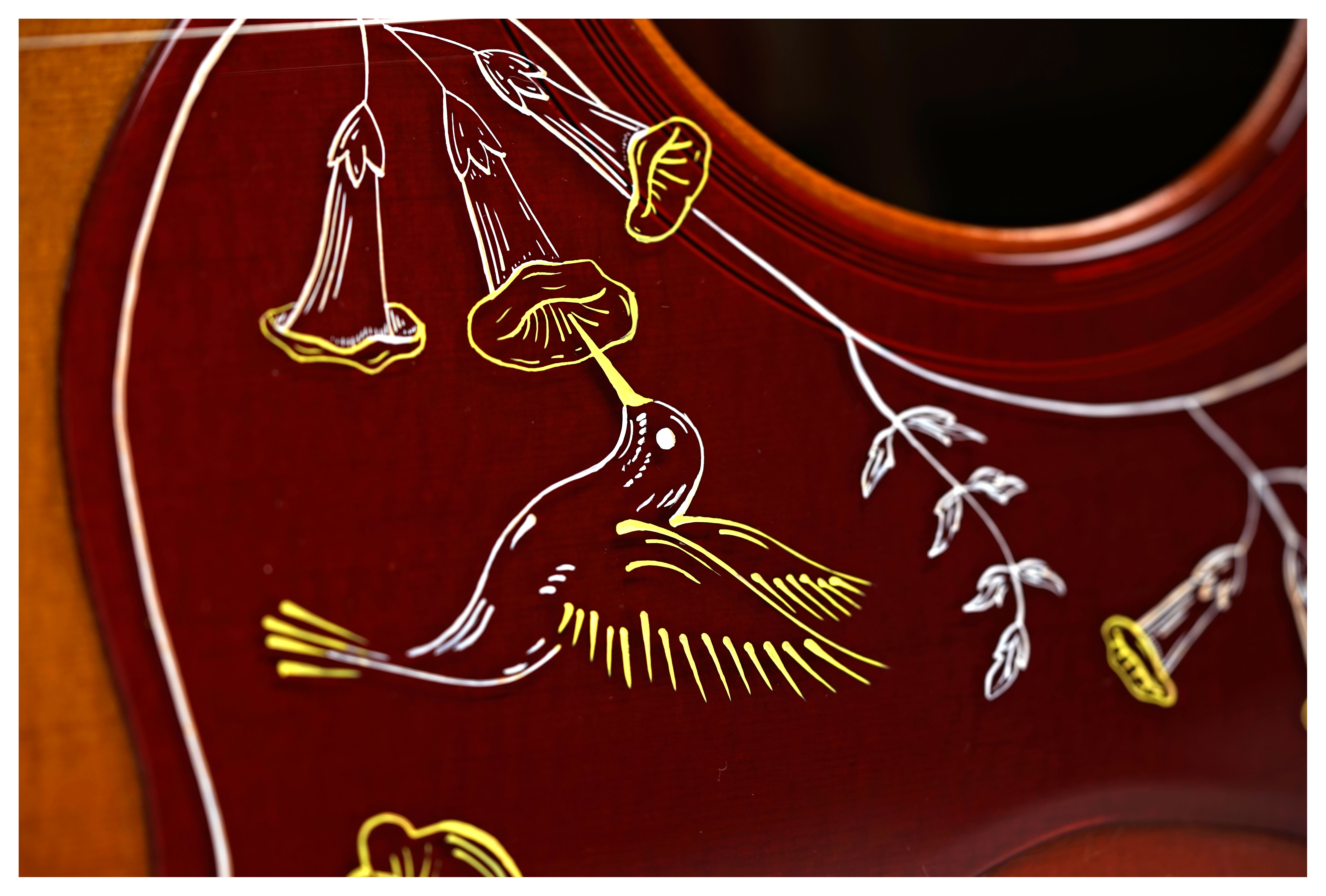 Gibson 1960 Hummingbird Fixed Bridge Heritage Cherry Sunburst #20954002