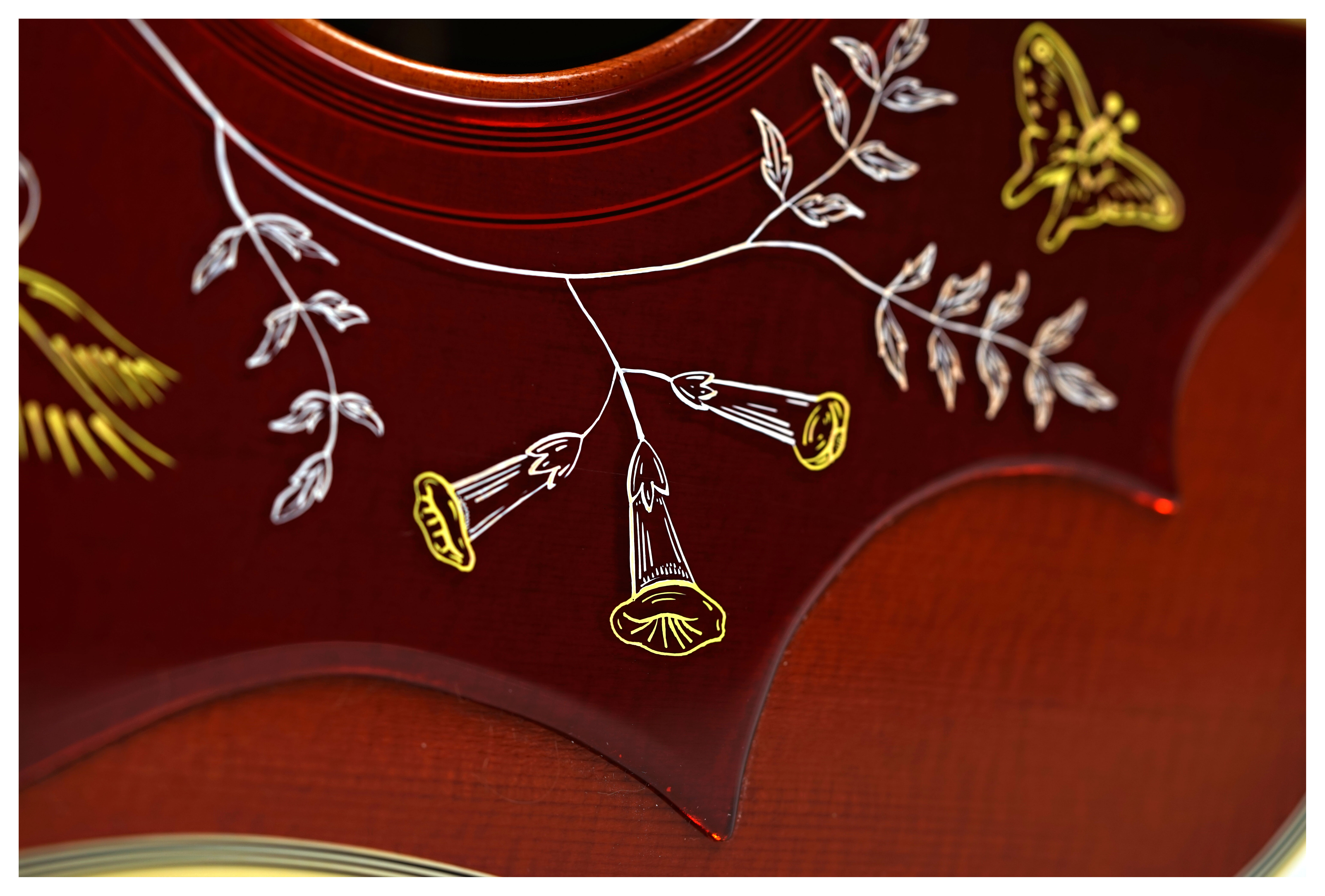 Gibson 1960 Hummingbird Fixed Bridge Heritage Cherry Sunburst #20954002