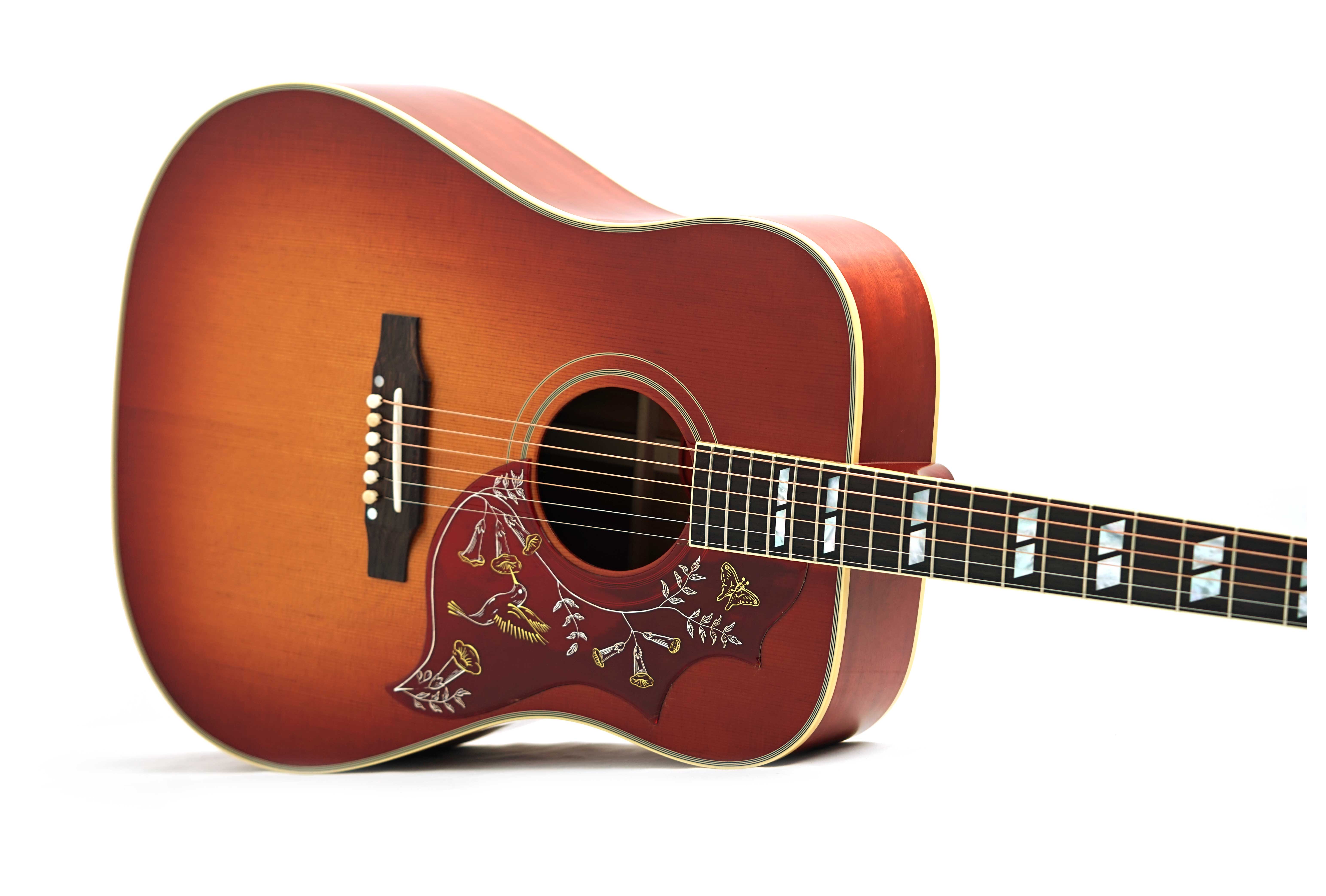 Gibson 1960 Hummingbird Fixed Bridge Heritage Cherry Sunburst #21835002