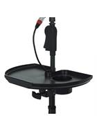 Gator Frameworks Microphone Stand Accessory Tray With Drink Holder Black