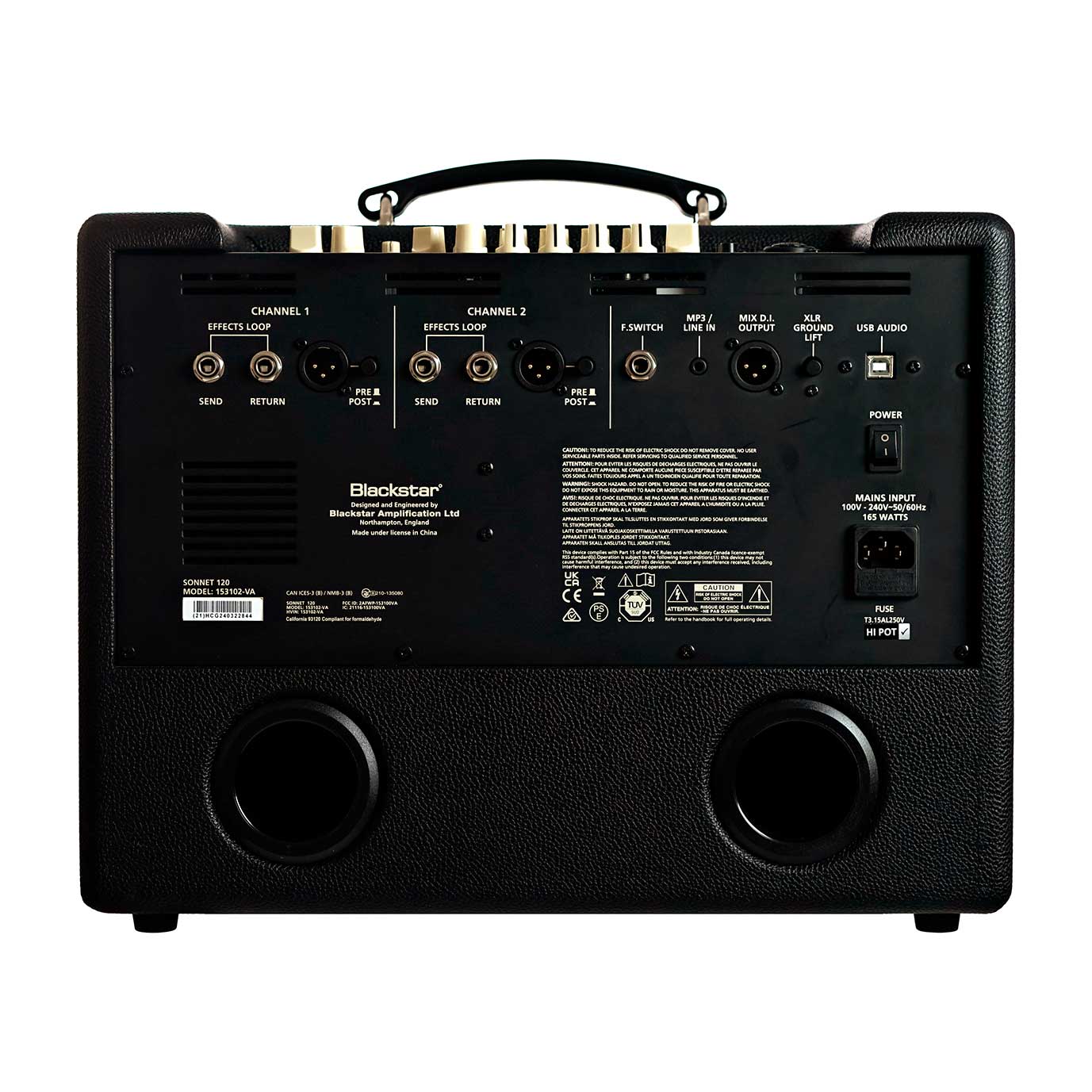 Blackstar Sonnet 120 Black Combo Acoustic Amp (Nearly New) #HCG240322844