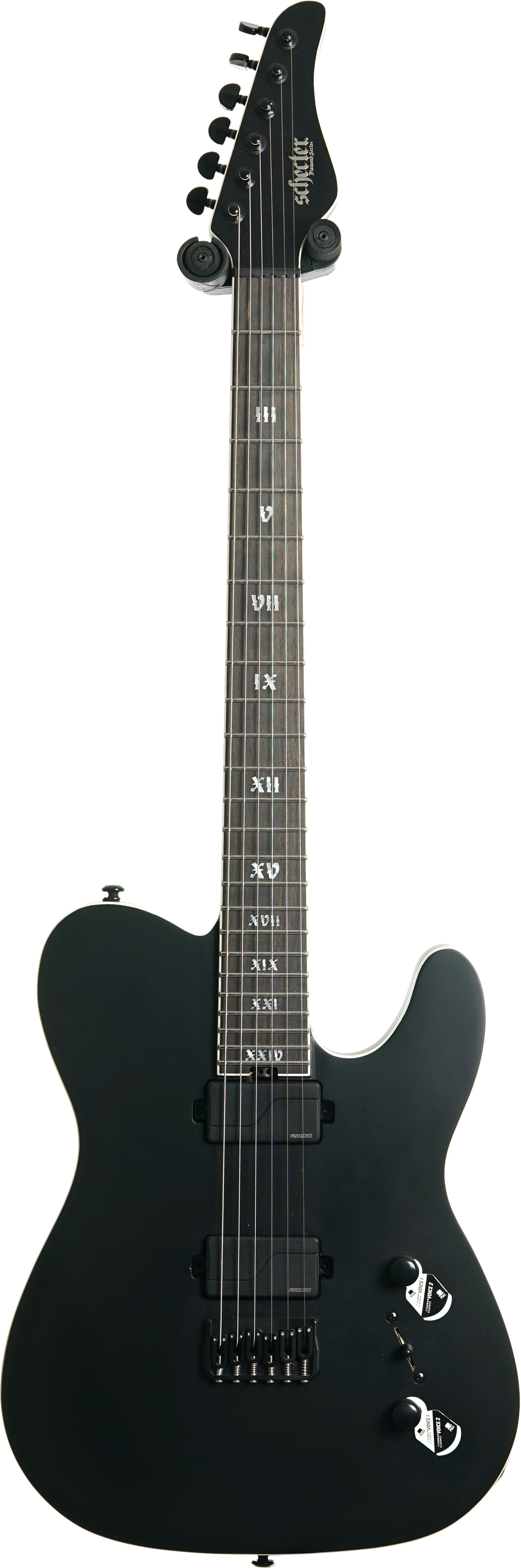 Schecter PT SLS Elite Evil Twin Satin Black (Ex-Demo) #W23060555