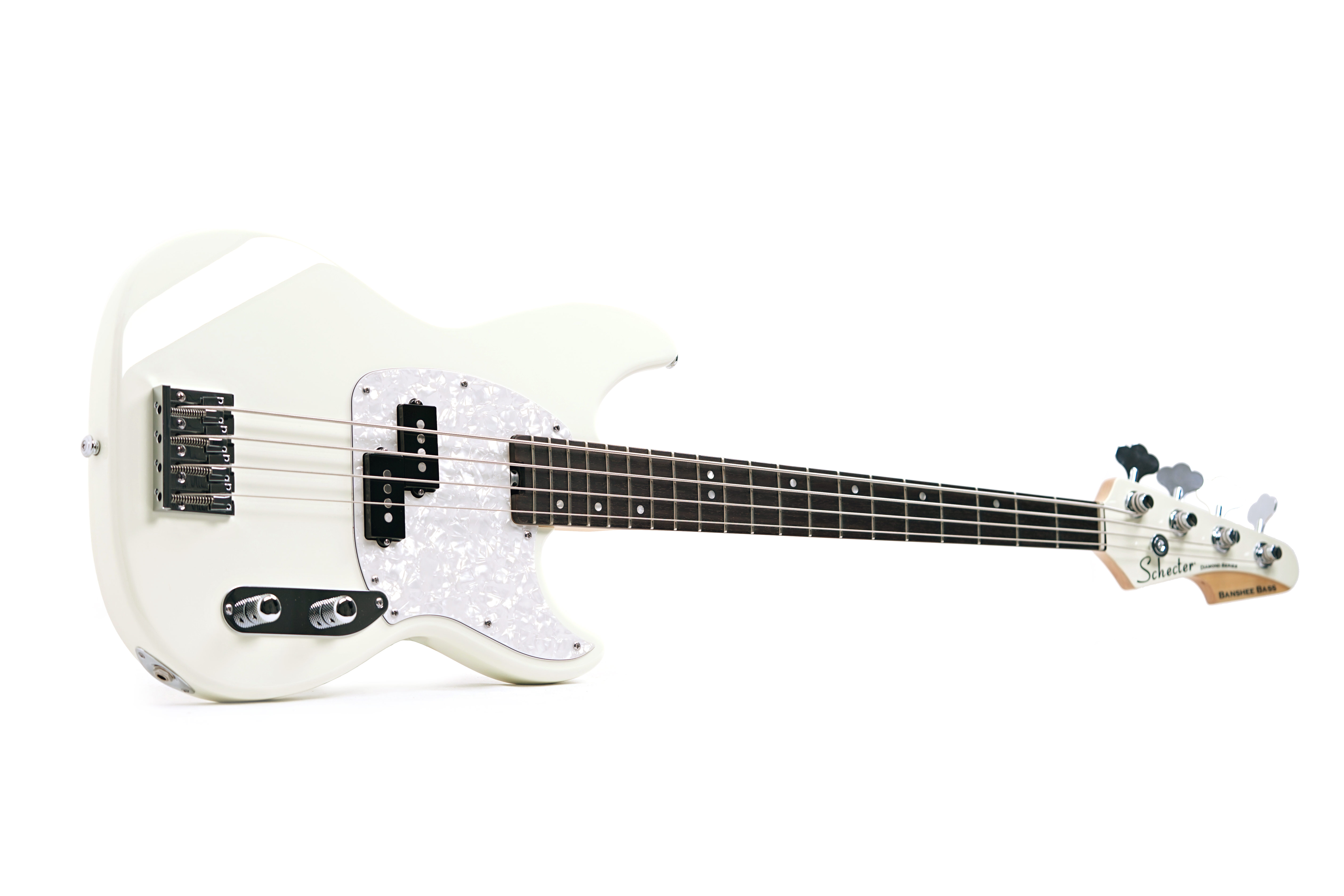 Schecter Banshee Bass Olympic White