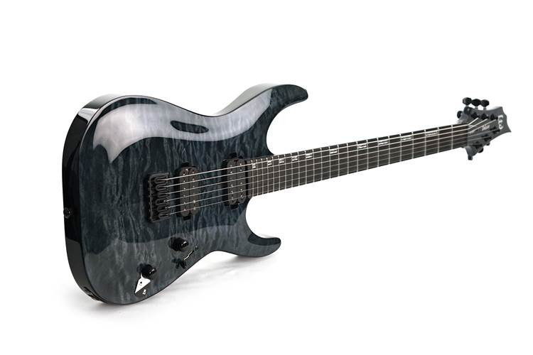 ESP LTD H-1001 QM See Thru Black (Ex-Demo) #W24101563 ESP LTD H-1001 QM See Thru Black (Ex-Demo) #W24101563