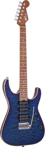 Charvel USA Select DK24 HSS 2PT CM QM Blue Burst Charvel USA Select DK24 HSS 2PT CM QM Blue Burst
