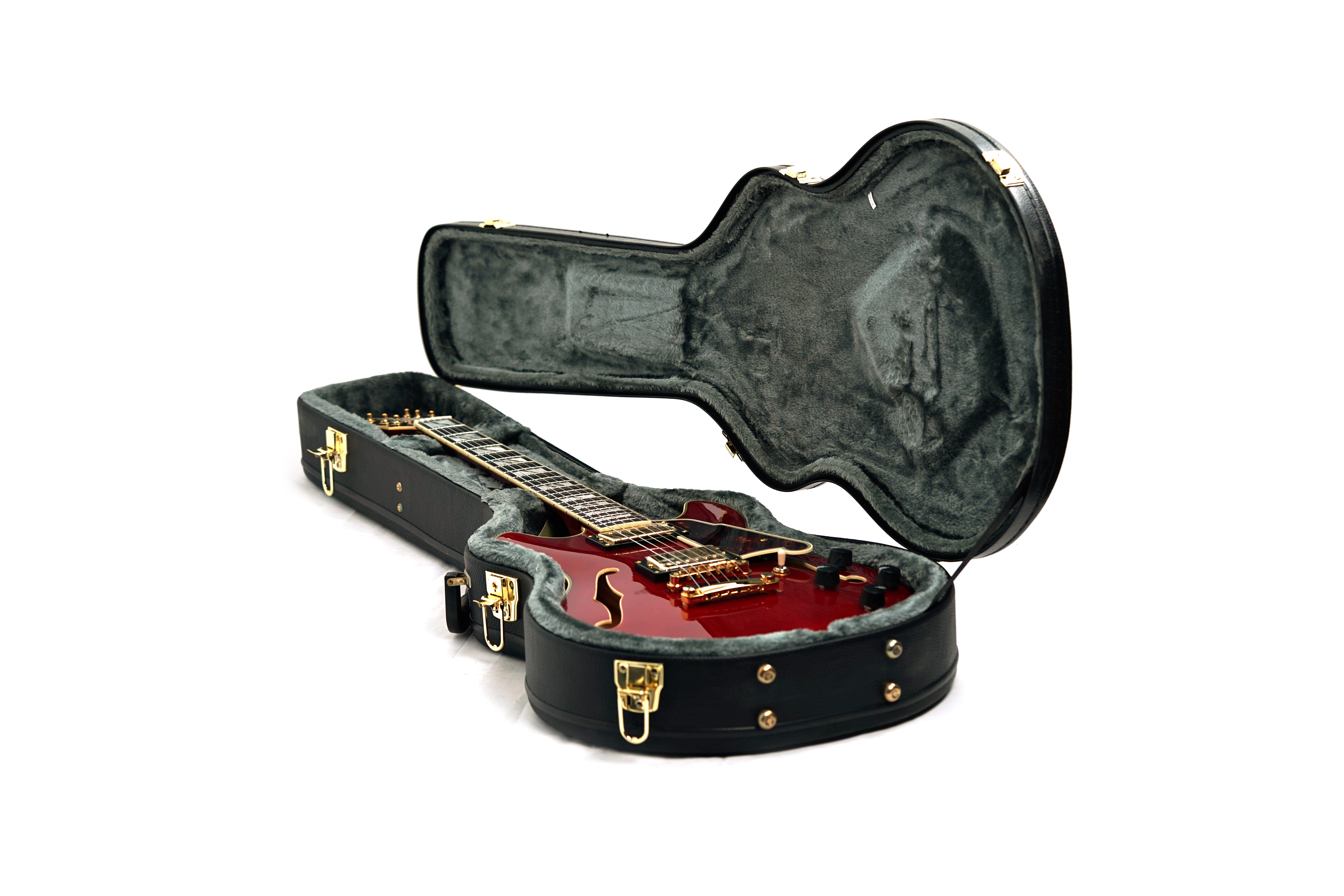 D'Angelico Excel Mini DC Stop-Bar Trans Cherry (Nearly New) #W2203660