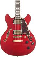 D'Angelico Excel Mini DC Stop-Bar Trans Cherry (Ex-Demo) #W2001015
