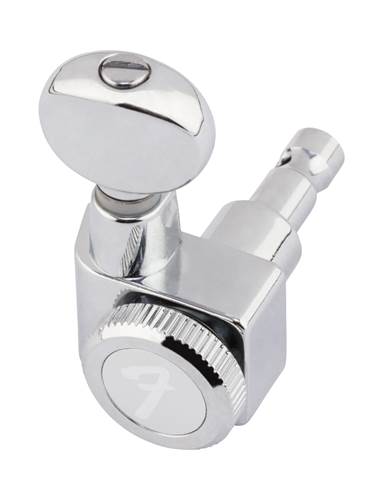 Fender Locking Tuners with Vintage-Style Buttons, Polished Chrome Fender Locking Tuners with Vintage-Style Buttons, Polished Chrome