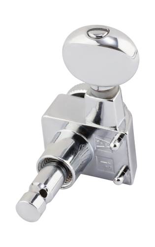 Fender Locking Tuners with Vintage-Style Buttons, Polished Chrome Fender Locking Tuners with Vintage-Style Buttons, Polished Chrome