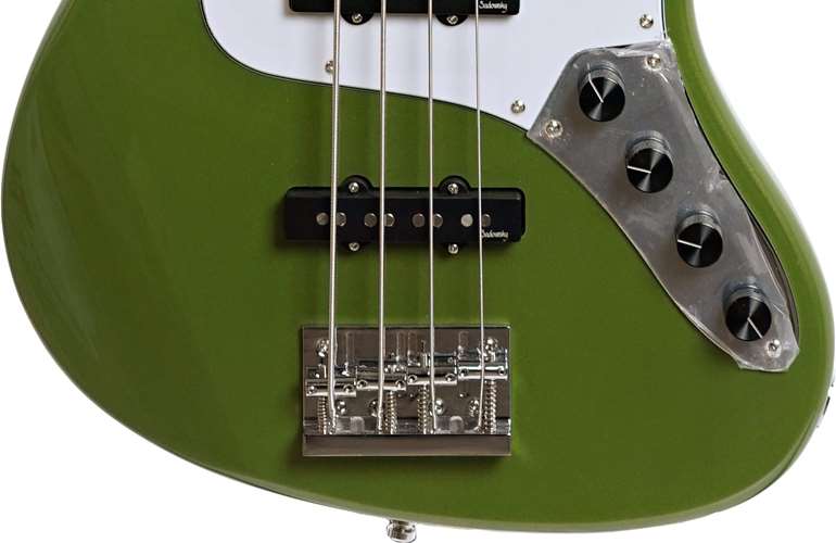 Sadowsky MetroExpress Standard JJ 4 String Sage Green Metallic Morado Fingerboard Sadowsky MetroExpress Standard JJ 4 String Sage Green Metallic Morado Fingerboard
