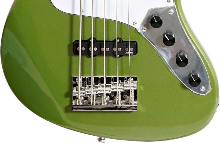 Sadowsky MetroExpress Standard JJ 5 String Sage Green Metallic Maple Fingerboard Sadowsky MetroExpress Standard JJ 5 String Sage Green Metallic Maple Fingerboard