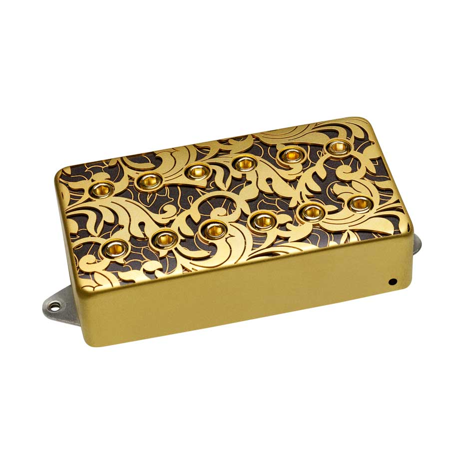 DiMarzio DP289FSGBK UtoPIA Bridge FSpaced Satin Gold/Black Humbucker