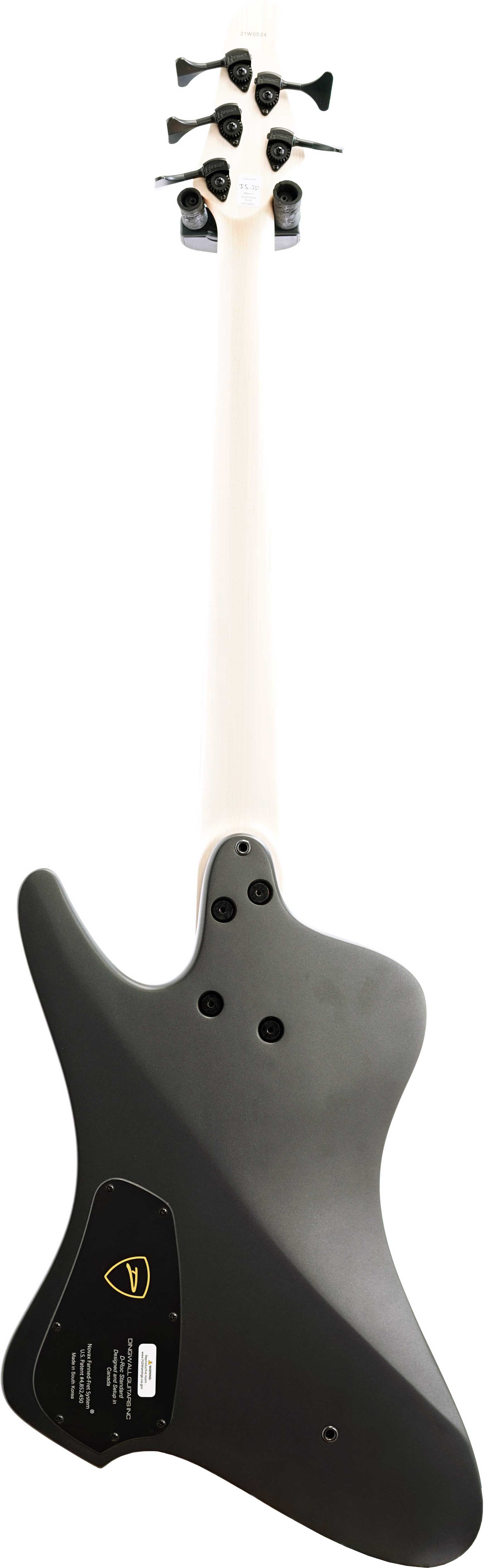 Dingwall D-Roc 5 String Matte Metallic Black Pau Ferro Fingerboard