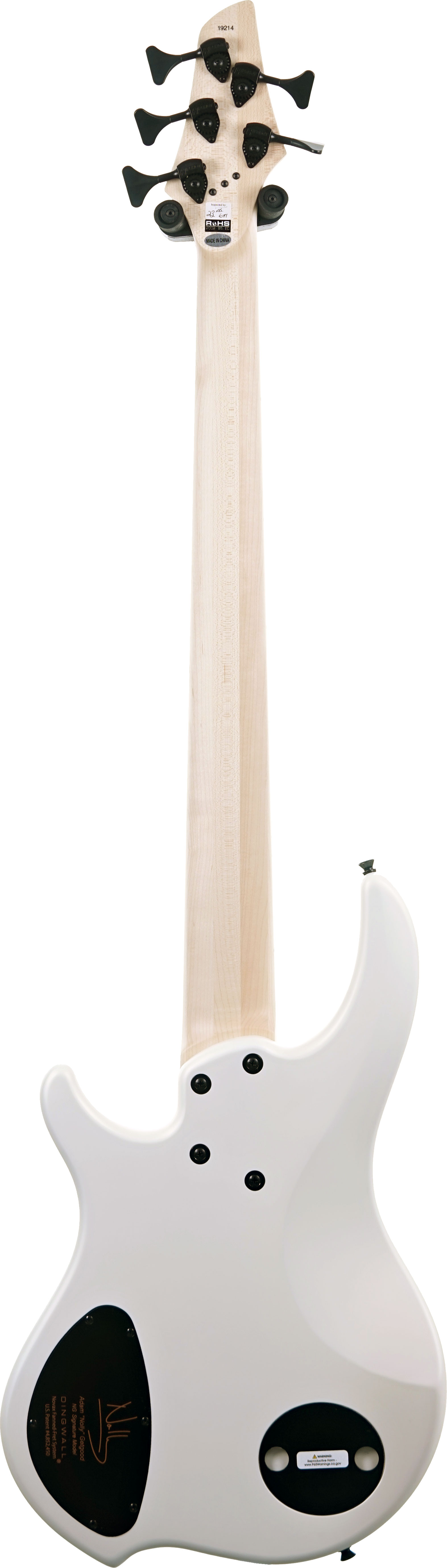 Dingwall NG3 5 String Ducati Matte White Maple Fingerboard #19214