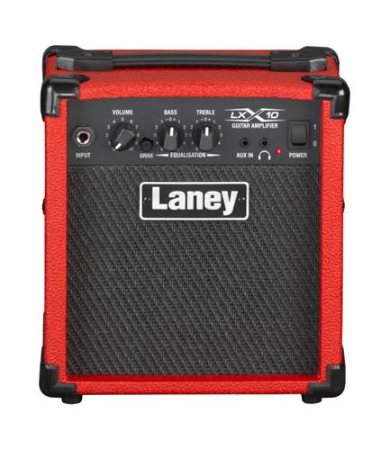 Laney LX10 10W Guitar Combo Practice Amp Red