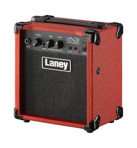 Laney LX10 10W Guitar Combo Practice Amp Red Laney LX10 10W Guitar Combo Practice Amp Red