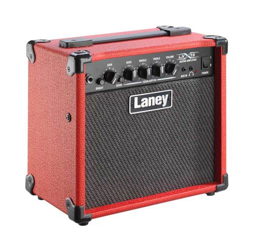 Laney LX15 15W Guitar Combo Practice Amp Red Laney LX15 15W Guitar Combo Practice Amp Red