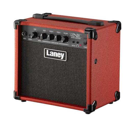 Laney LX15 15W Guitar Combo Practice Amp Red Laney LX15 15W Guitar Combo Practice Amp Red