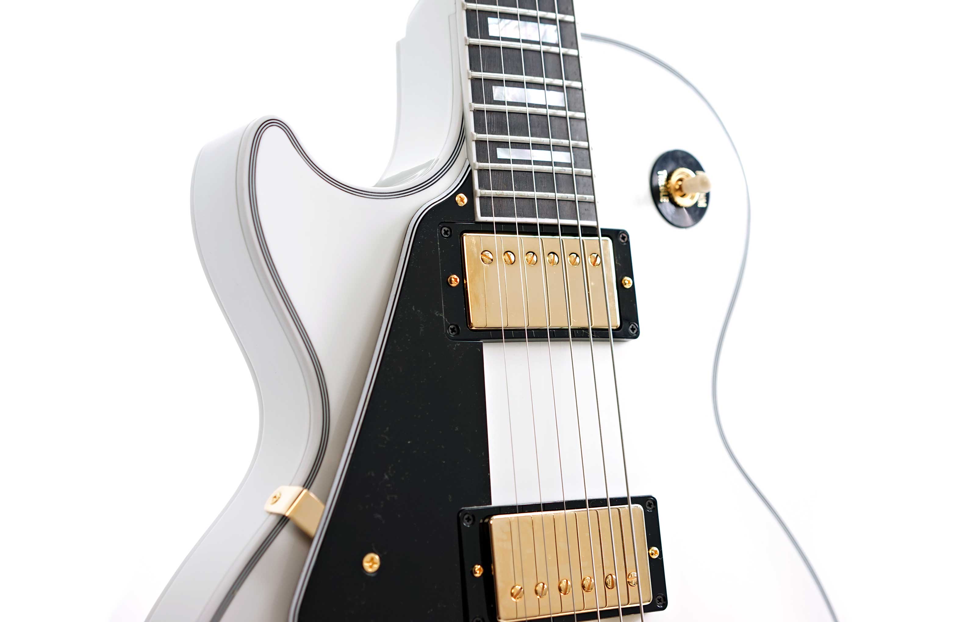 Gibson Custom Shop Les Paul Custom Alpine White Ebony Fingerboard Gloss Left Handed