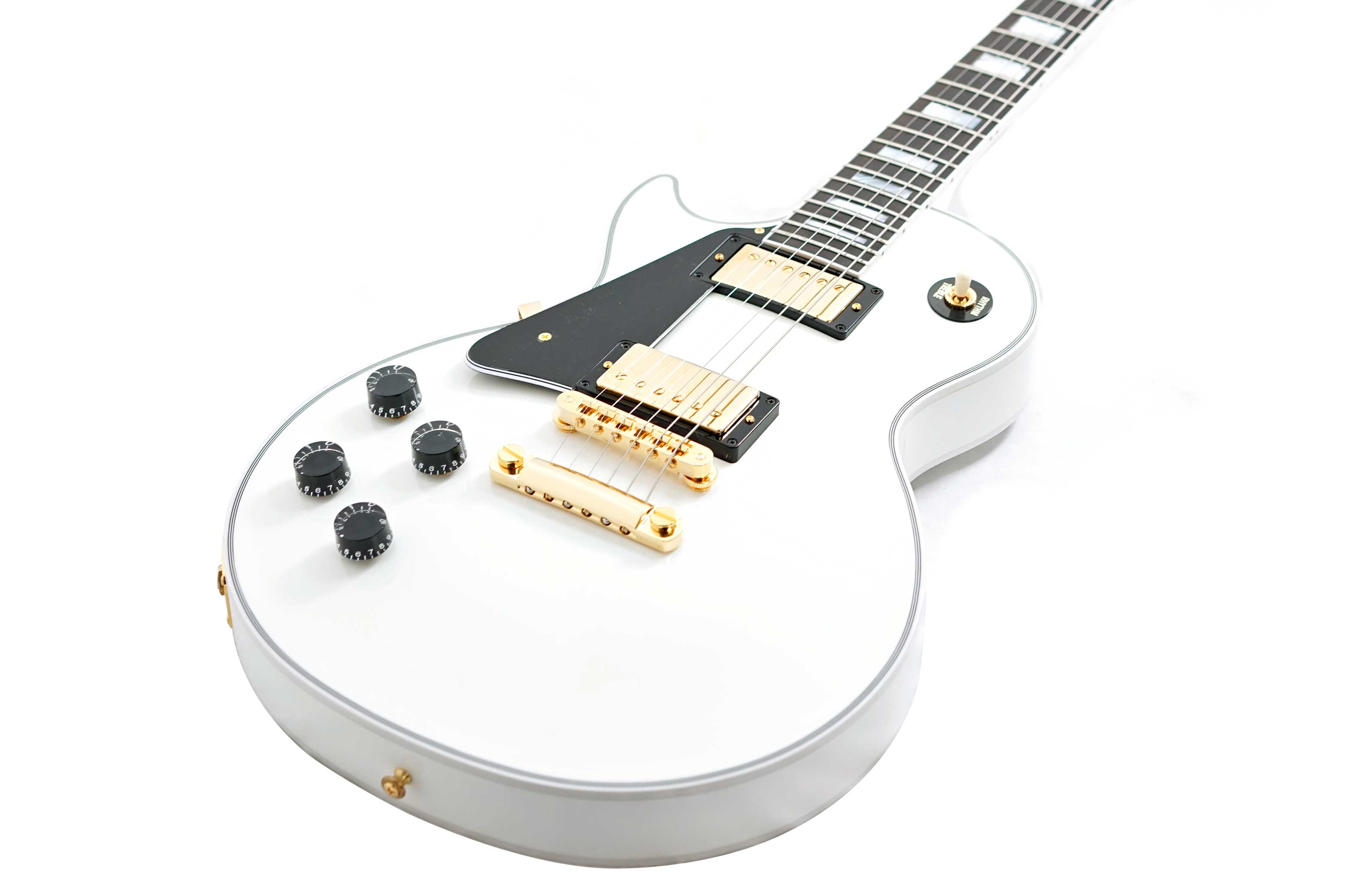 Gibson Custom Shop Les Paul Custom Alpine White Ebony Fingerboard Gloss Left Handed