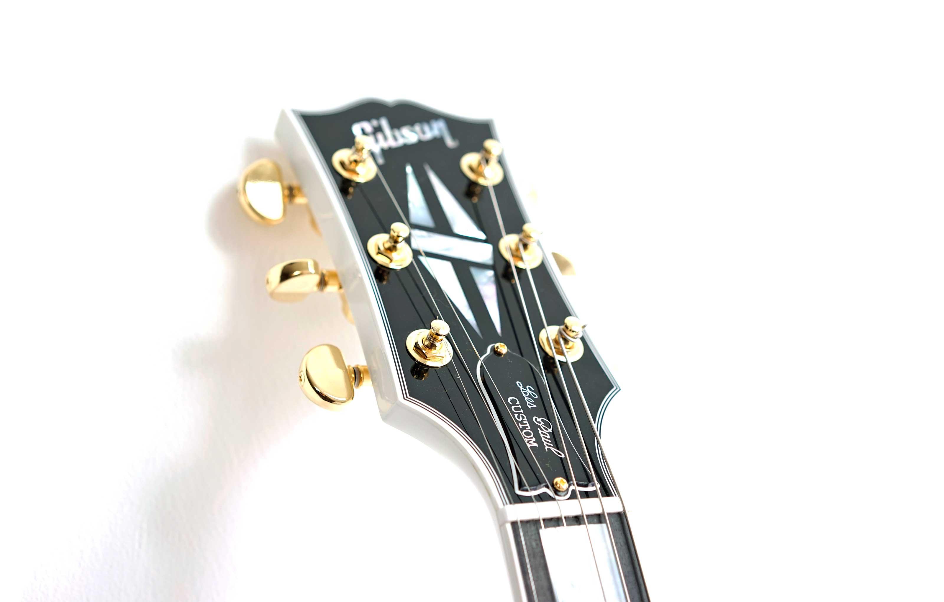 Gibson Custom Shop Les Paul Custom Alpine White Ebony Fingerboard Gloss Left Handed