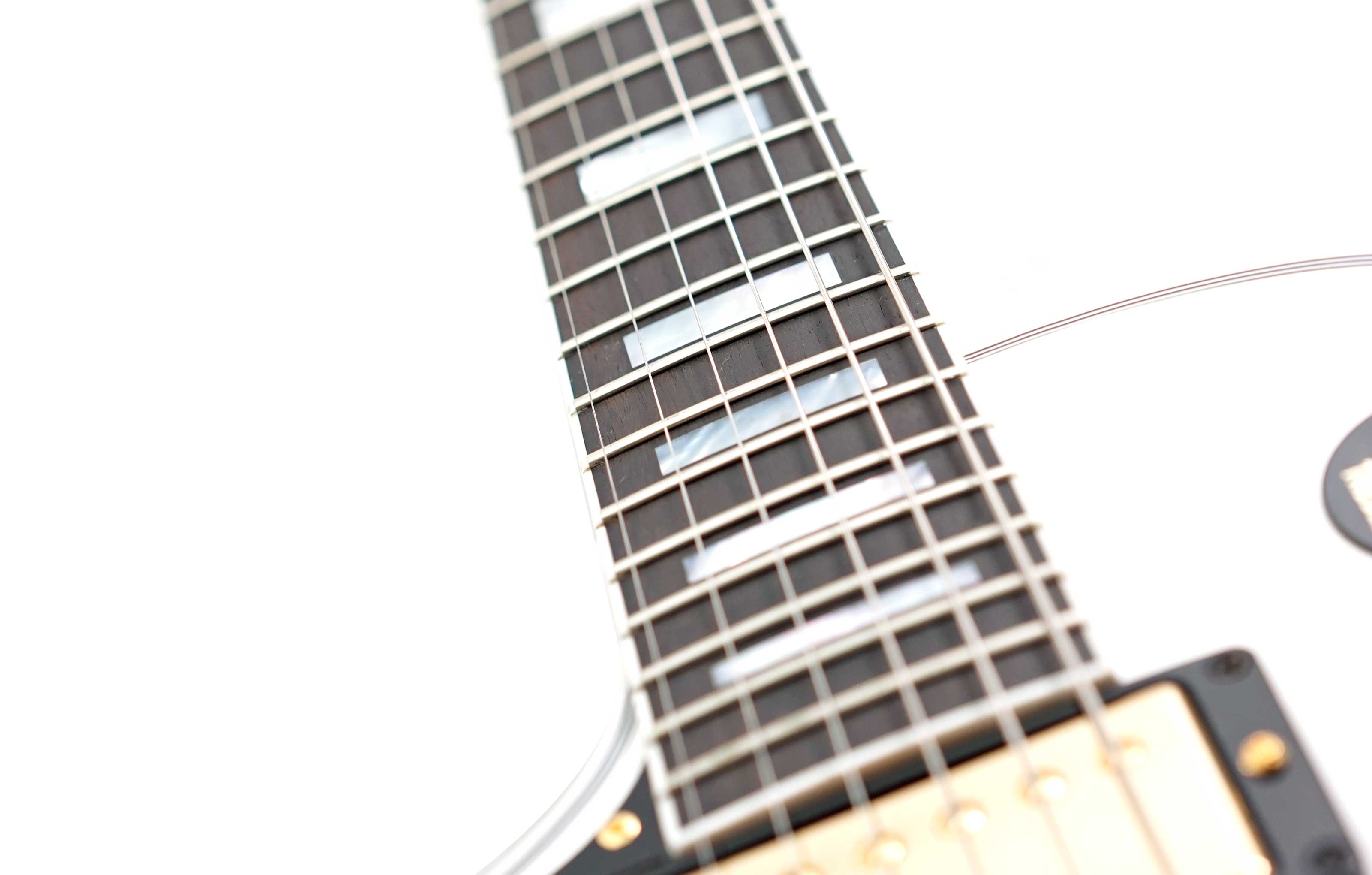 Gibson Custom Shop Les Paul Custom Alpine White Ebony Fingerboard Gloss Left Handed