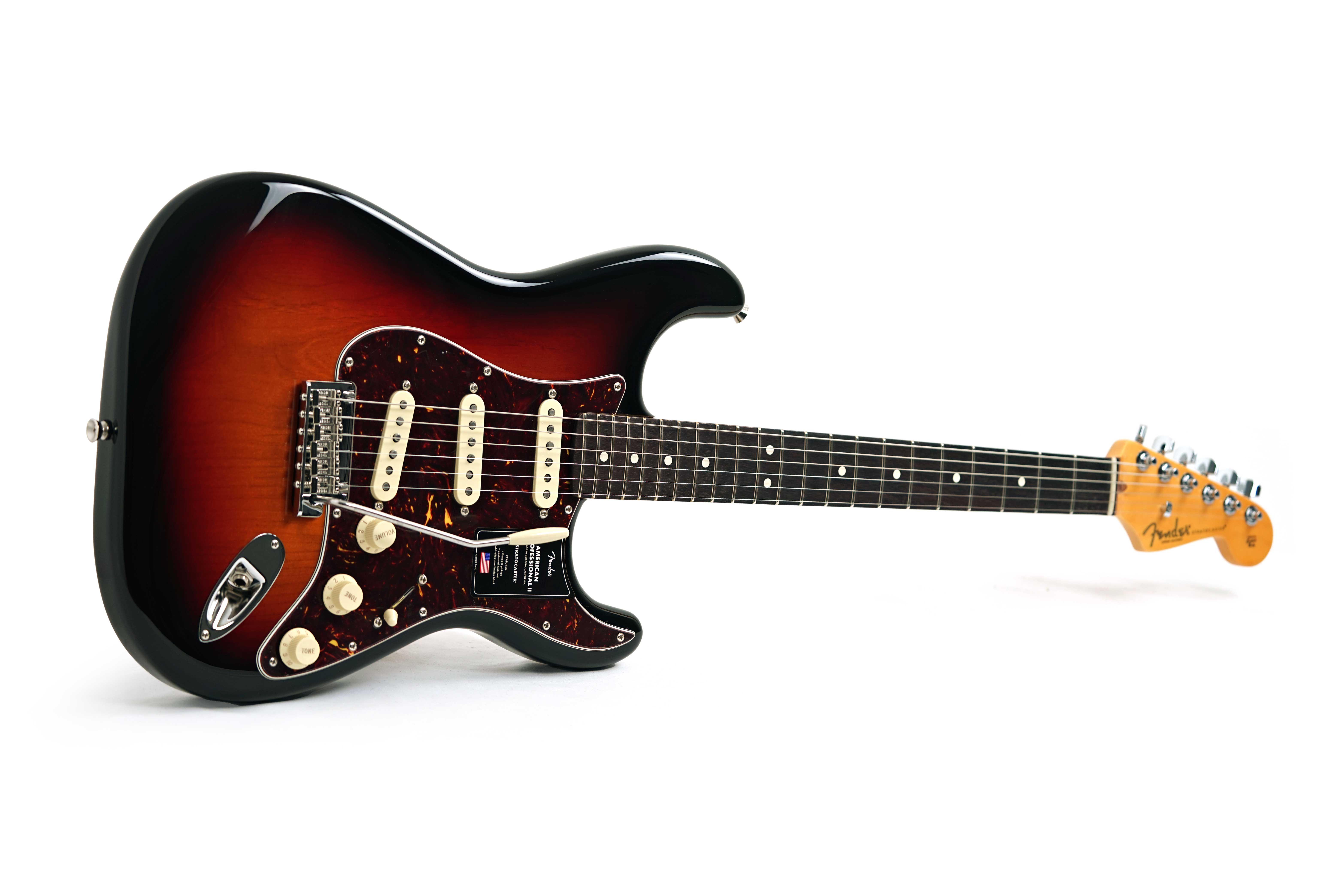 Fender American Professional II Stratocaster 3 Tone Sunburst Rosewood Fingerboard #US25064297