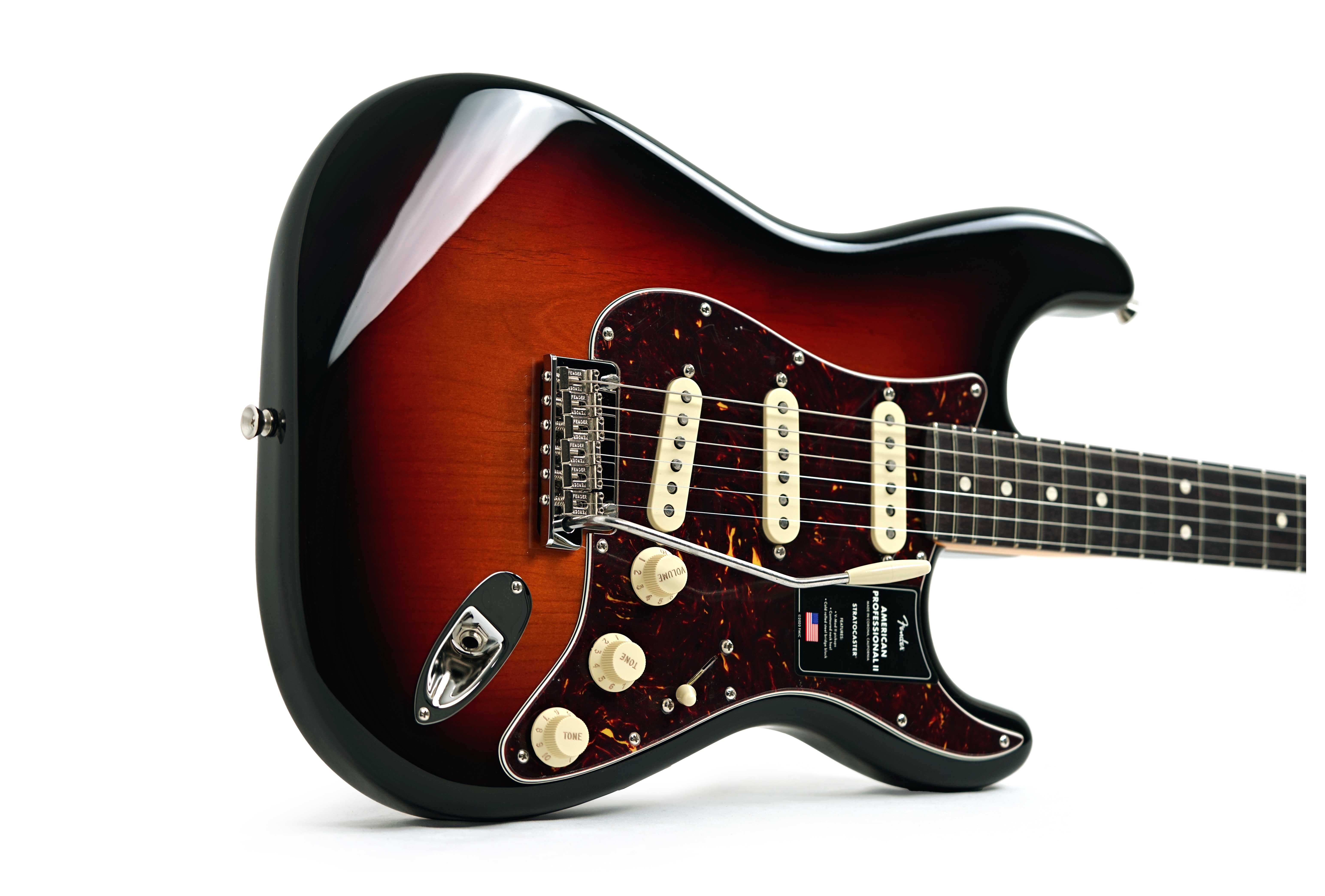 Fender American Professional II Stratocaster 3 Tone Sunburst Rosewood Fingerboard #US25064297
