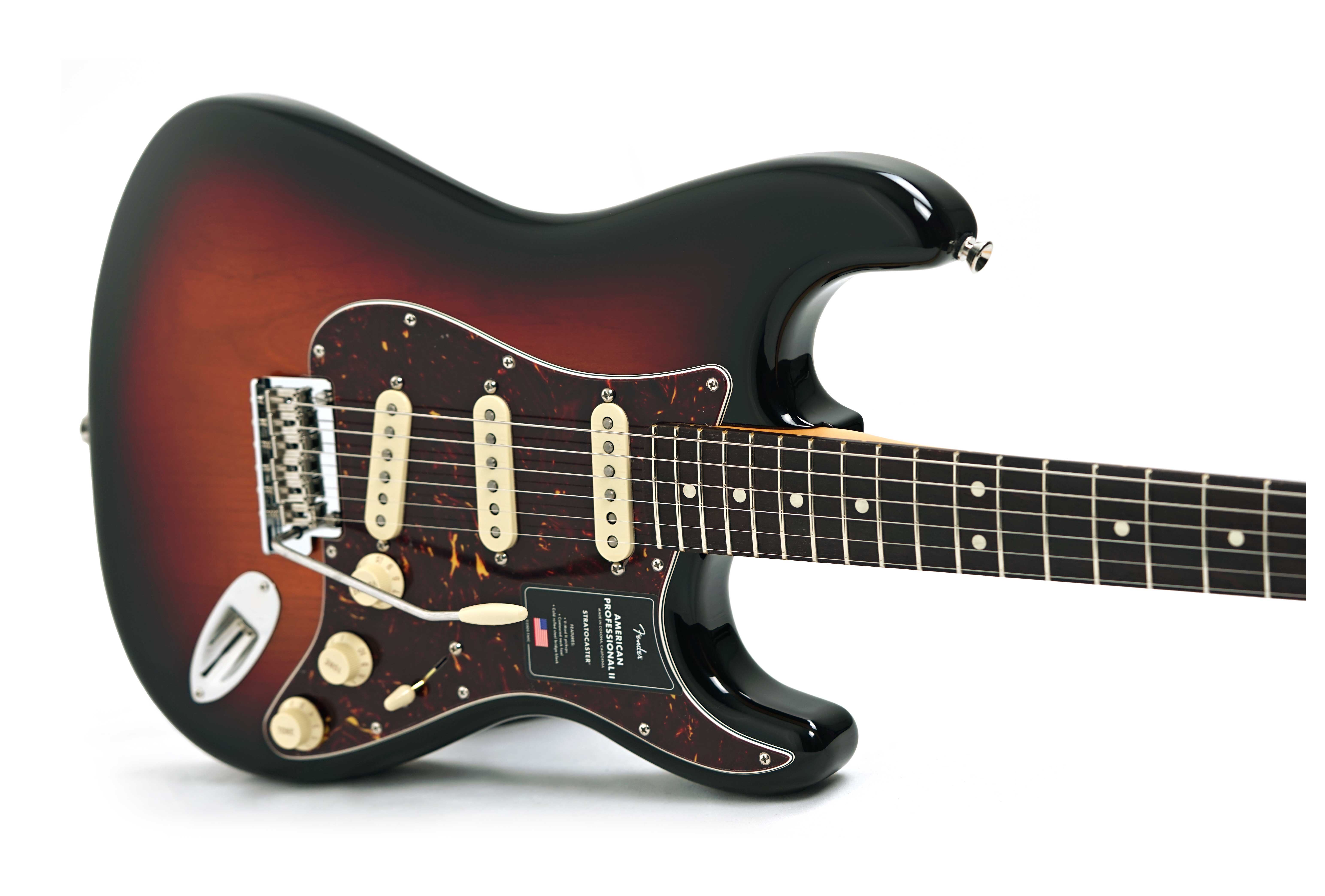 Fender American Professional II Stratocaster 3 Tone Sunburst Rosewood Fingerboard #US25064297