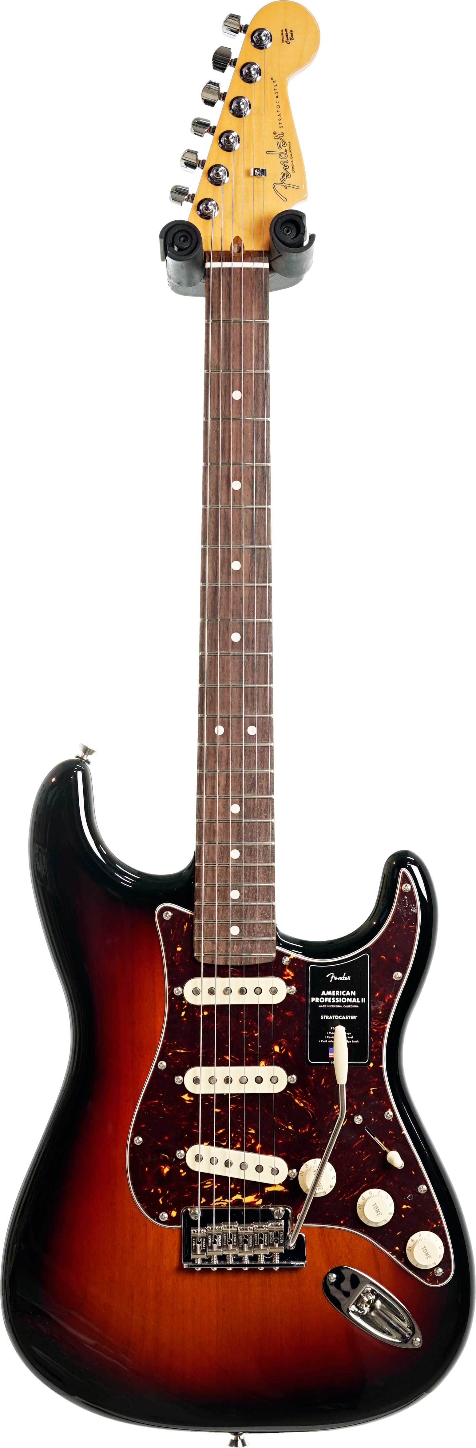 Fender American Professional II Stratocaster 3 Tone Sunburst Rosewood Fingerboard #US25052389