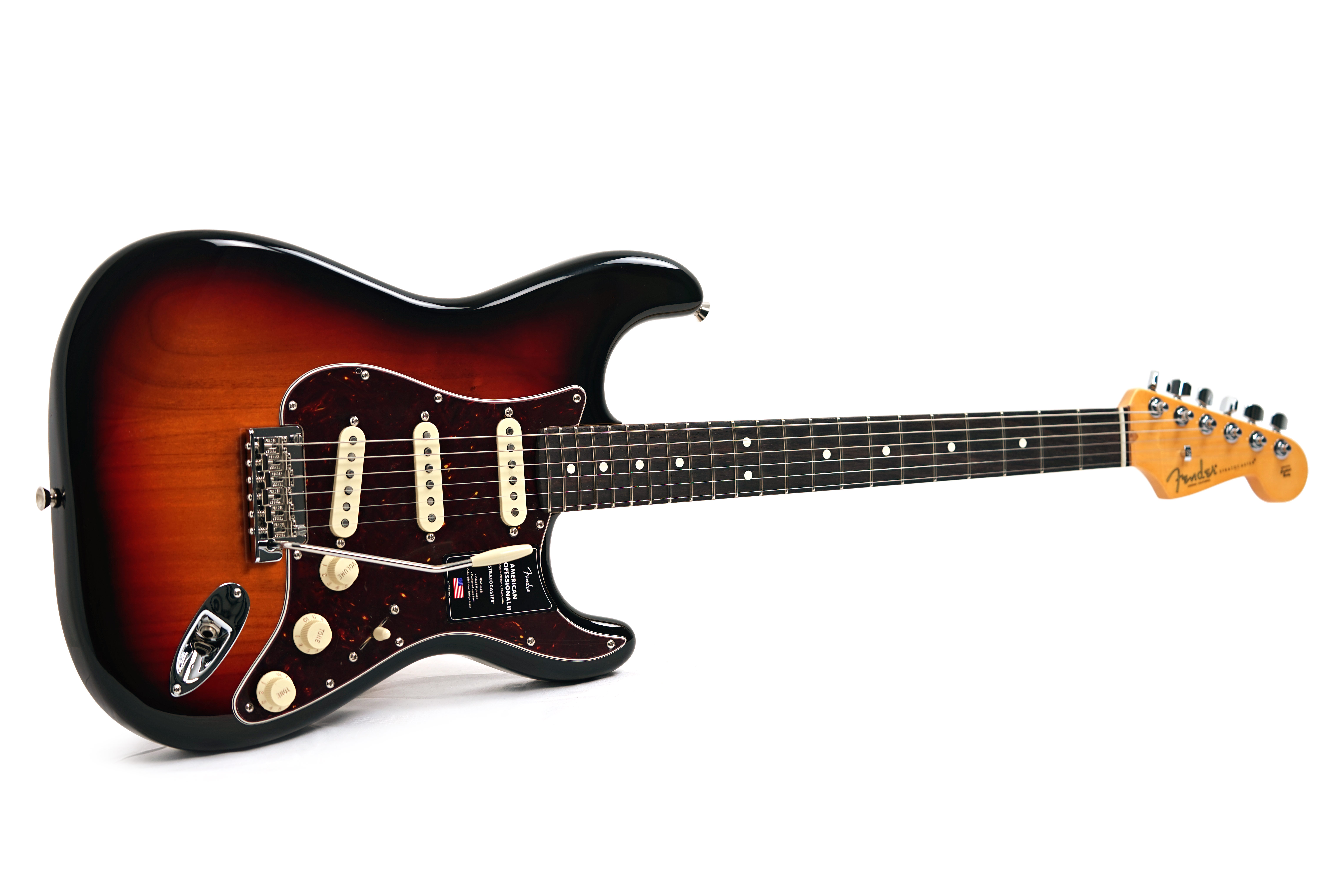 Fender American Professional II Stratocaster 3 Tone Sunburst Rosewood Fingerboard #US25092833