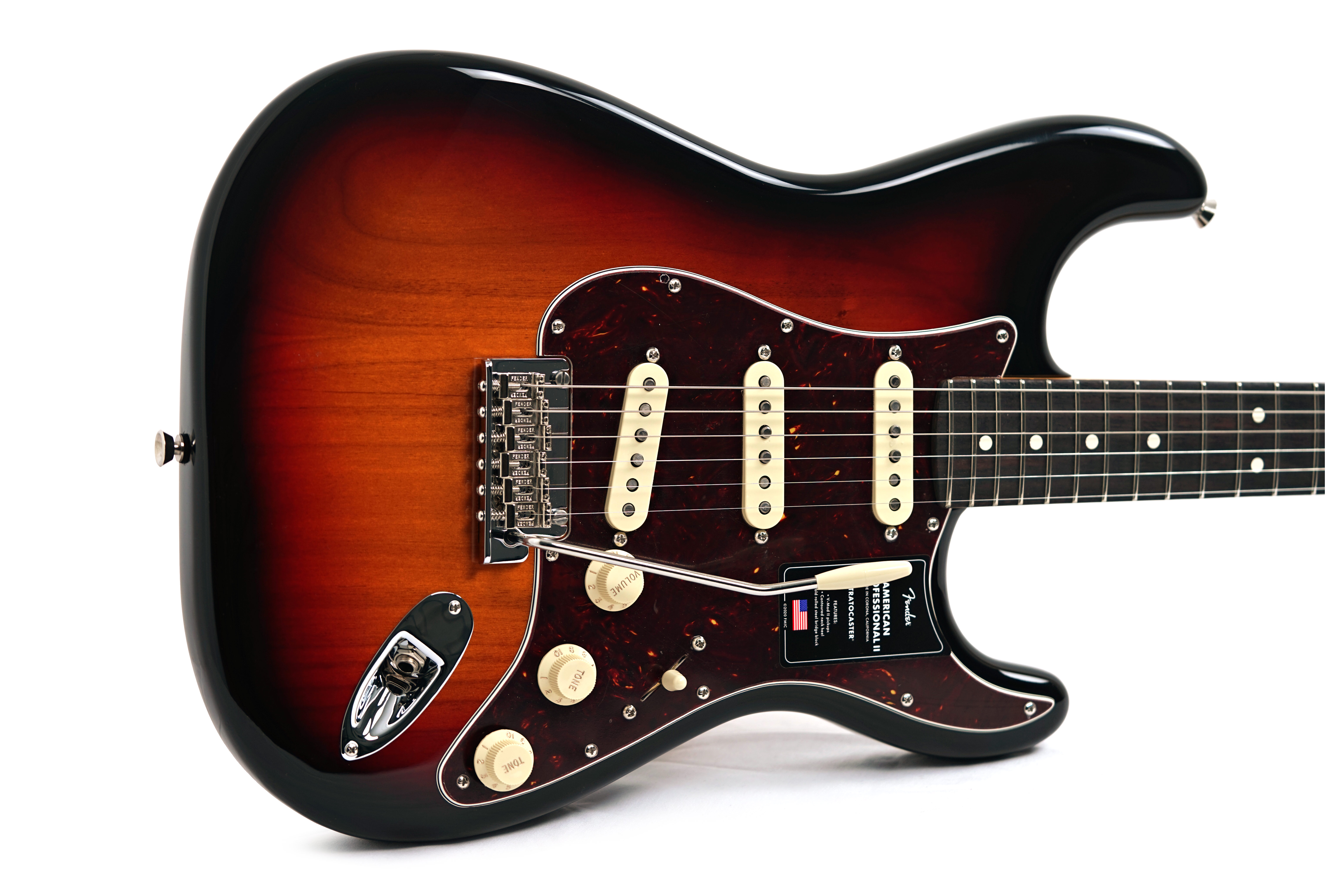 Fender American Professional II Stratocaster 3 Tone Sunburst Rosewood Fingerboard #US25092833