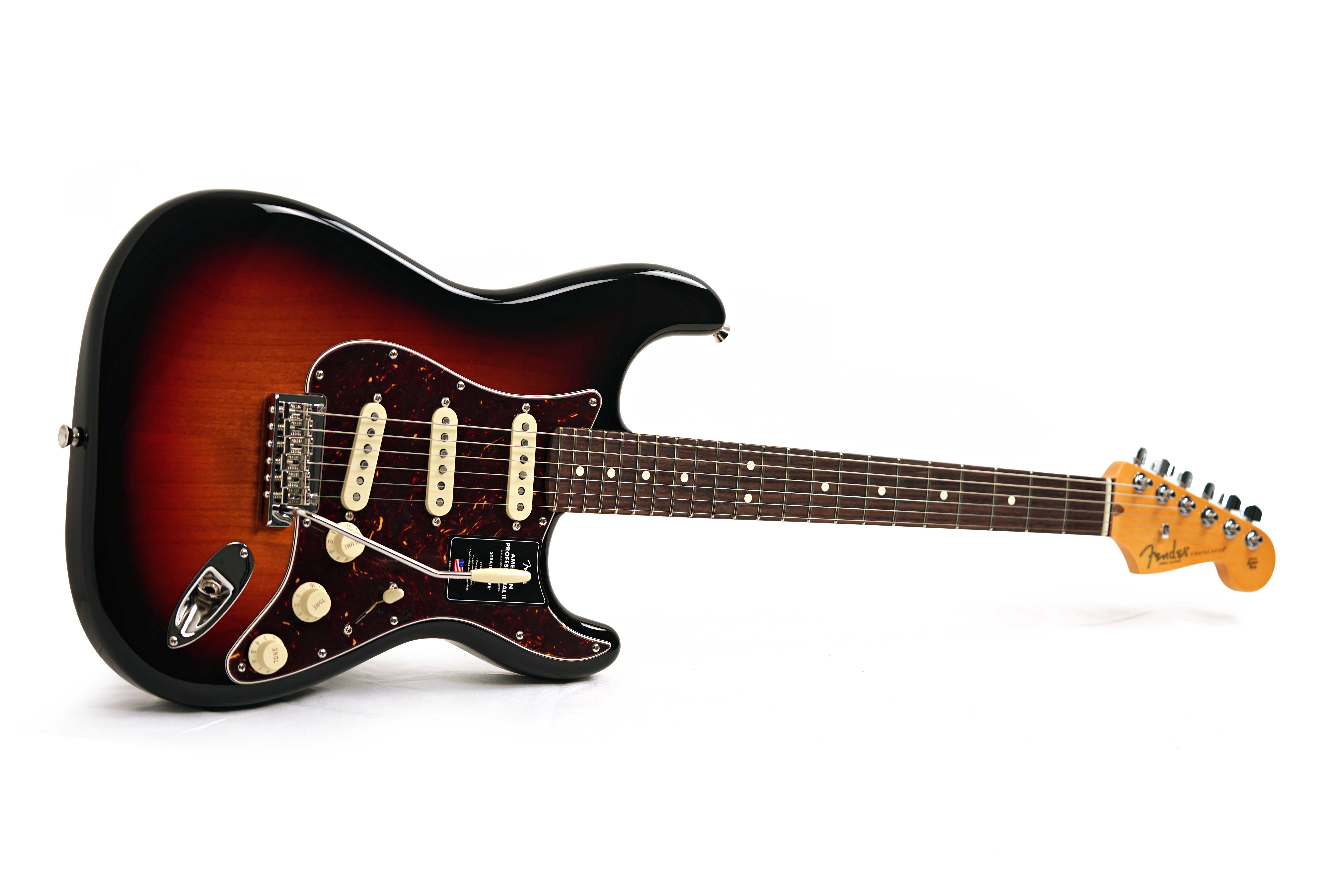 Fender American Professional II Stratocaster 3 Tone Sunburst Rosewood Fingerboard #US25069786